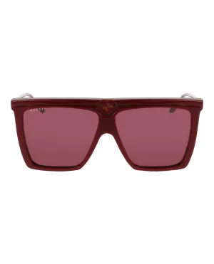 Square-Frame Acetate Sunglasses