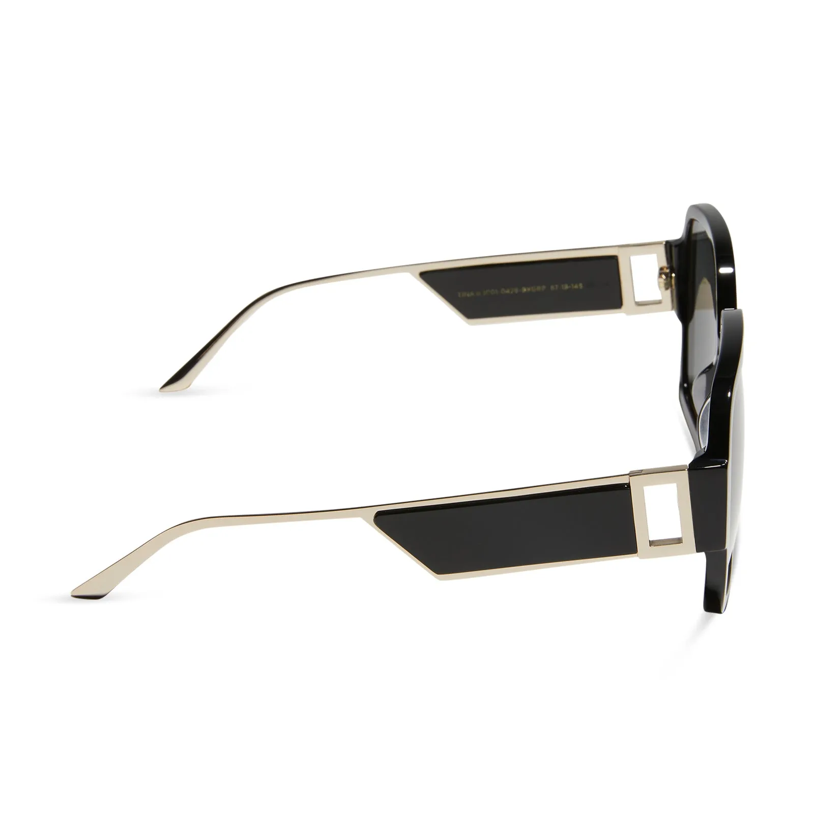 TINA II - BLACK   GREY   POLARIZED SUNGLASSES