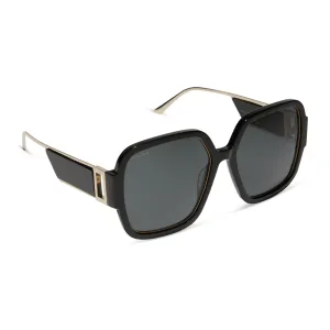 TINA II - BLACK   GREY   POLARIZED SUNGLASSES