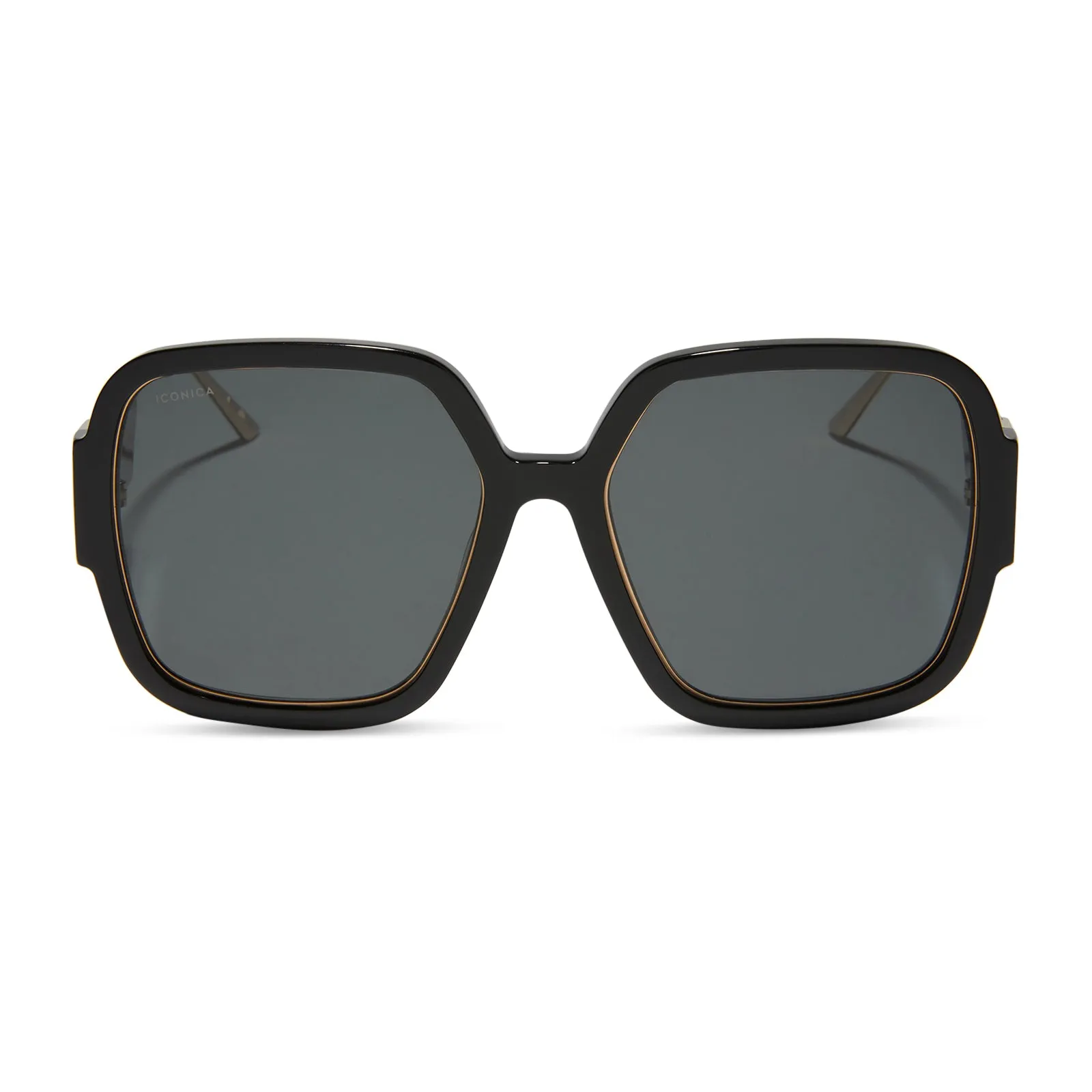 TINA II - BLACK   GREY   POLARIZED SUNGLASSES