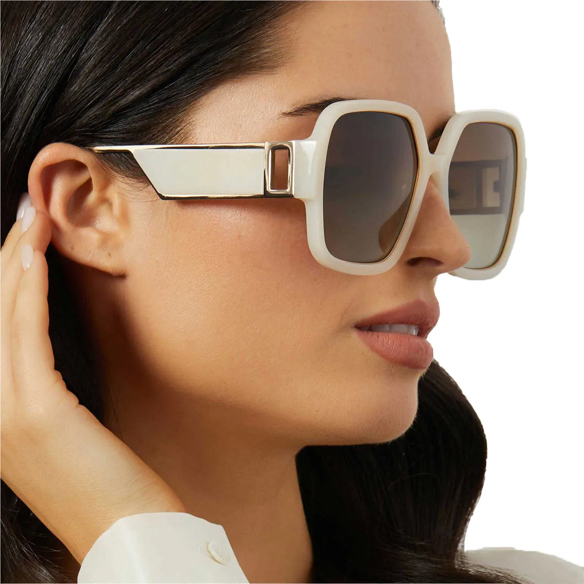 TINA II - MERINGUE   BROWN GRADIENT   POLARIZED SUNGLASSES