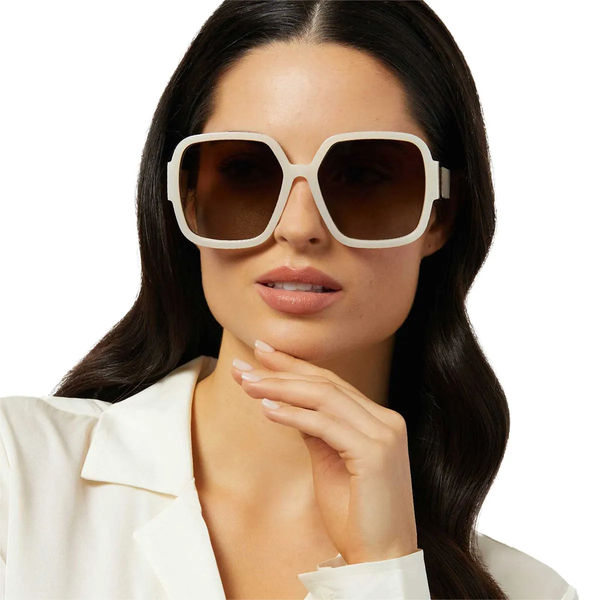 TINA II - MERINGUE   BROWN GRADIENT   POLARIZED SUNGLASSES