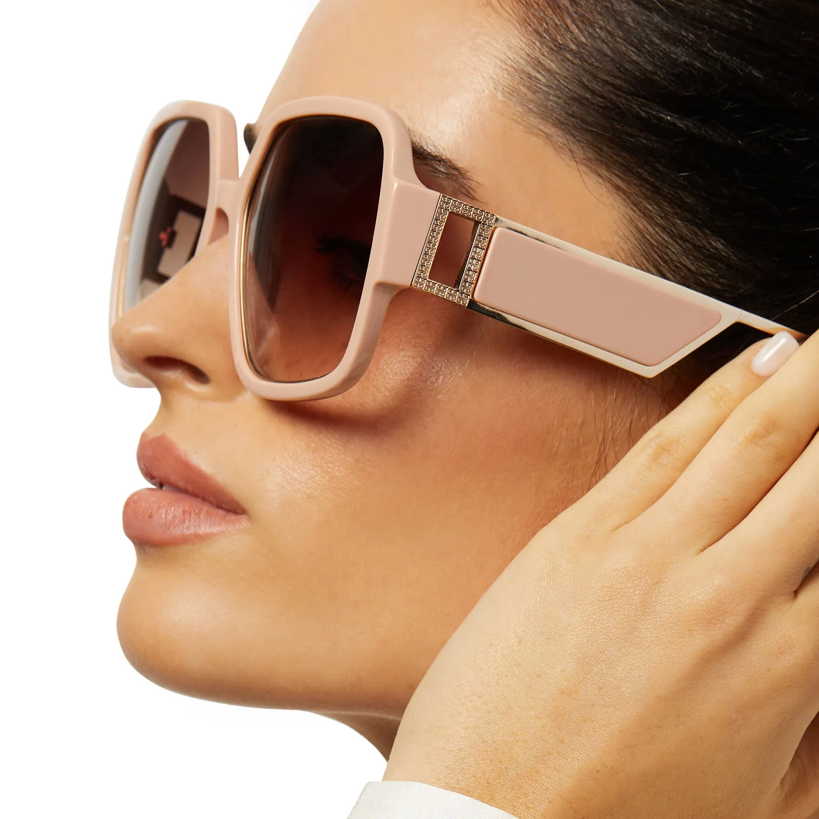 TINA II - NUDE   BROWN GRADIENT   POLARIZED SUNGLASSES