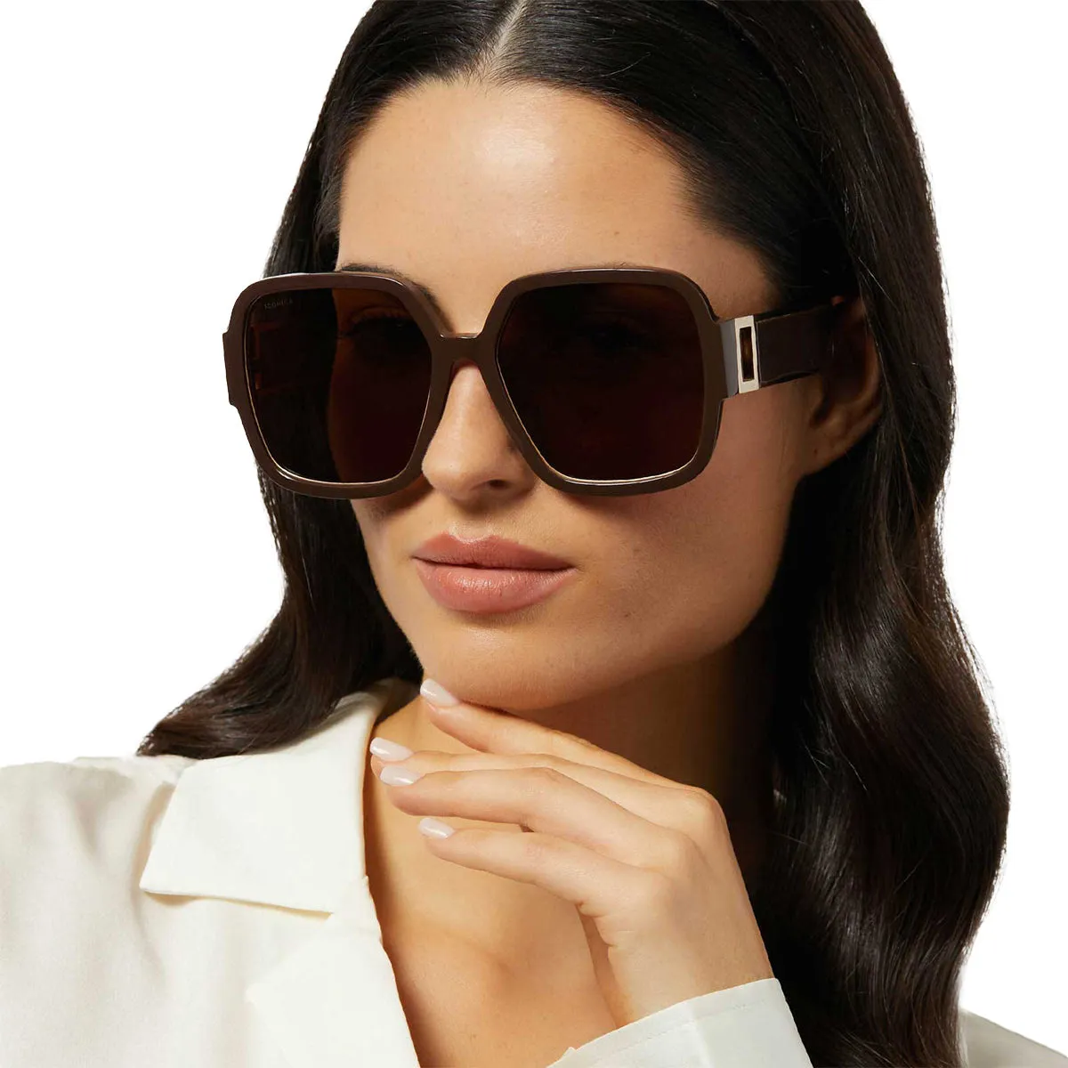 TINA II - TRUFFLE   TRUFFLE   POLARIZED SUNGLASSES