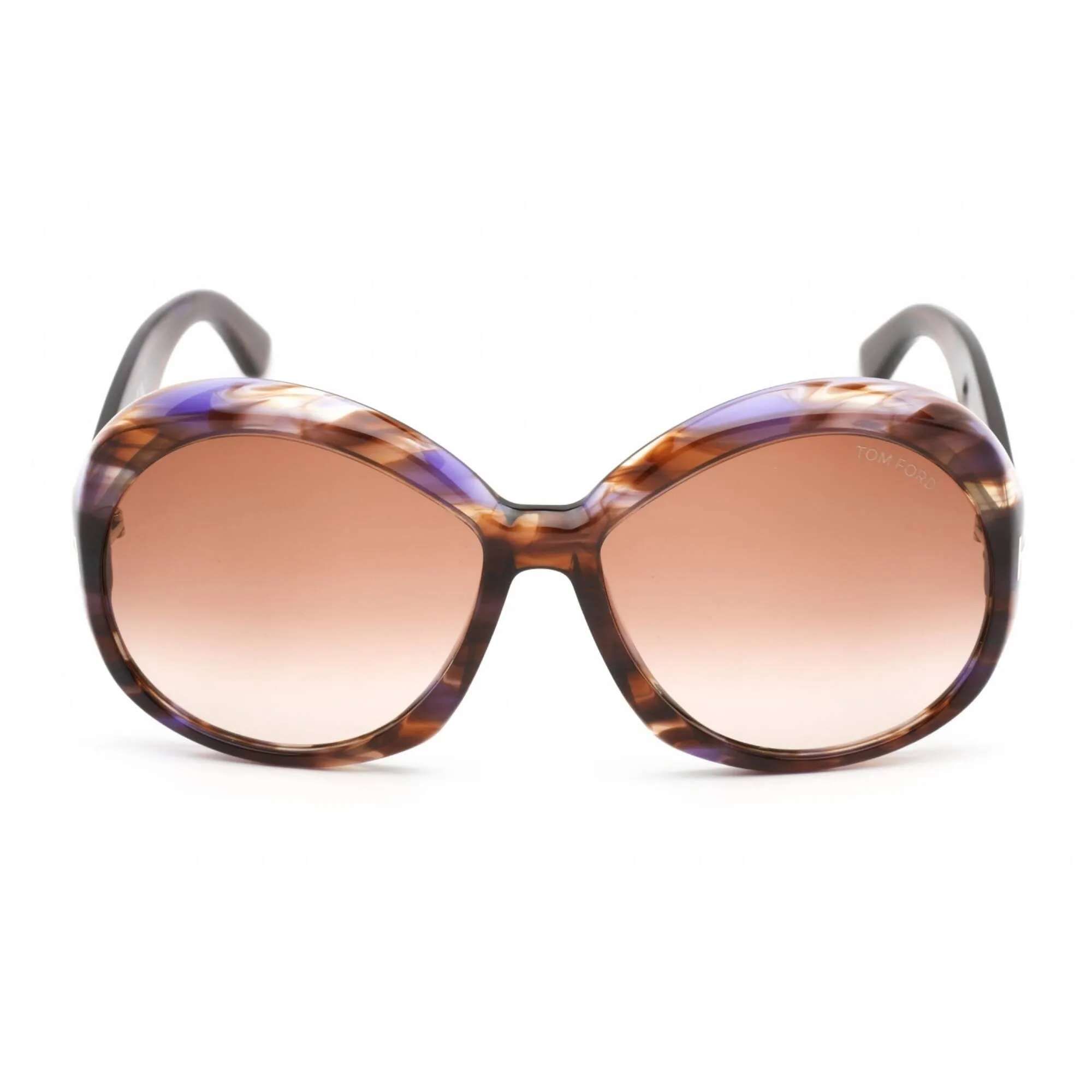 Tom Ford Women's Sunglasses - Full Rim Colored Havana Plastic Oversized | FT1010 55Z