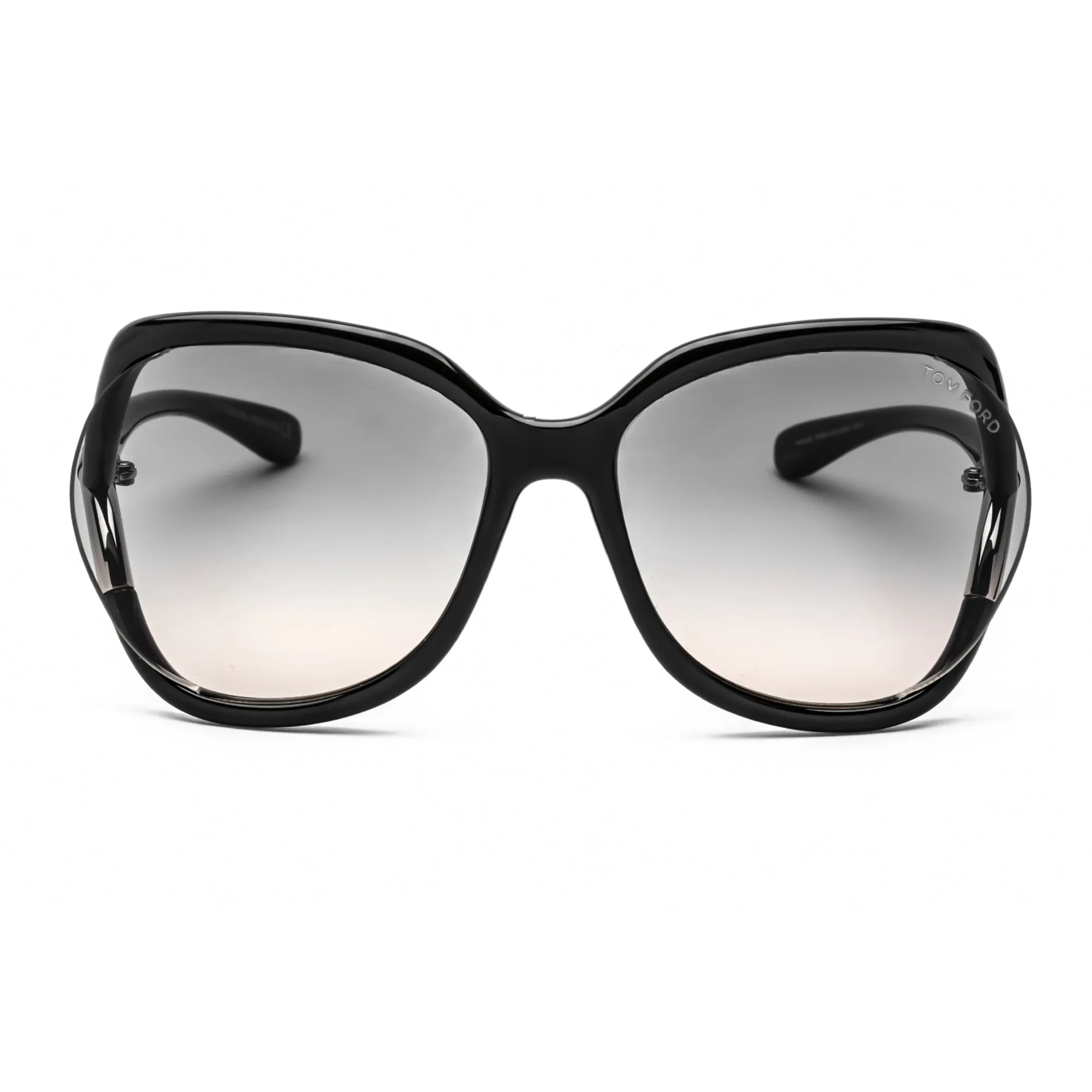 Tom Ford Women's Sunglasses - Shiny Black Plastic Oversized Full Rim | FT0578 01B
