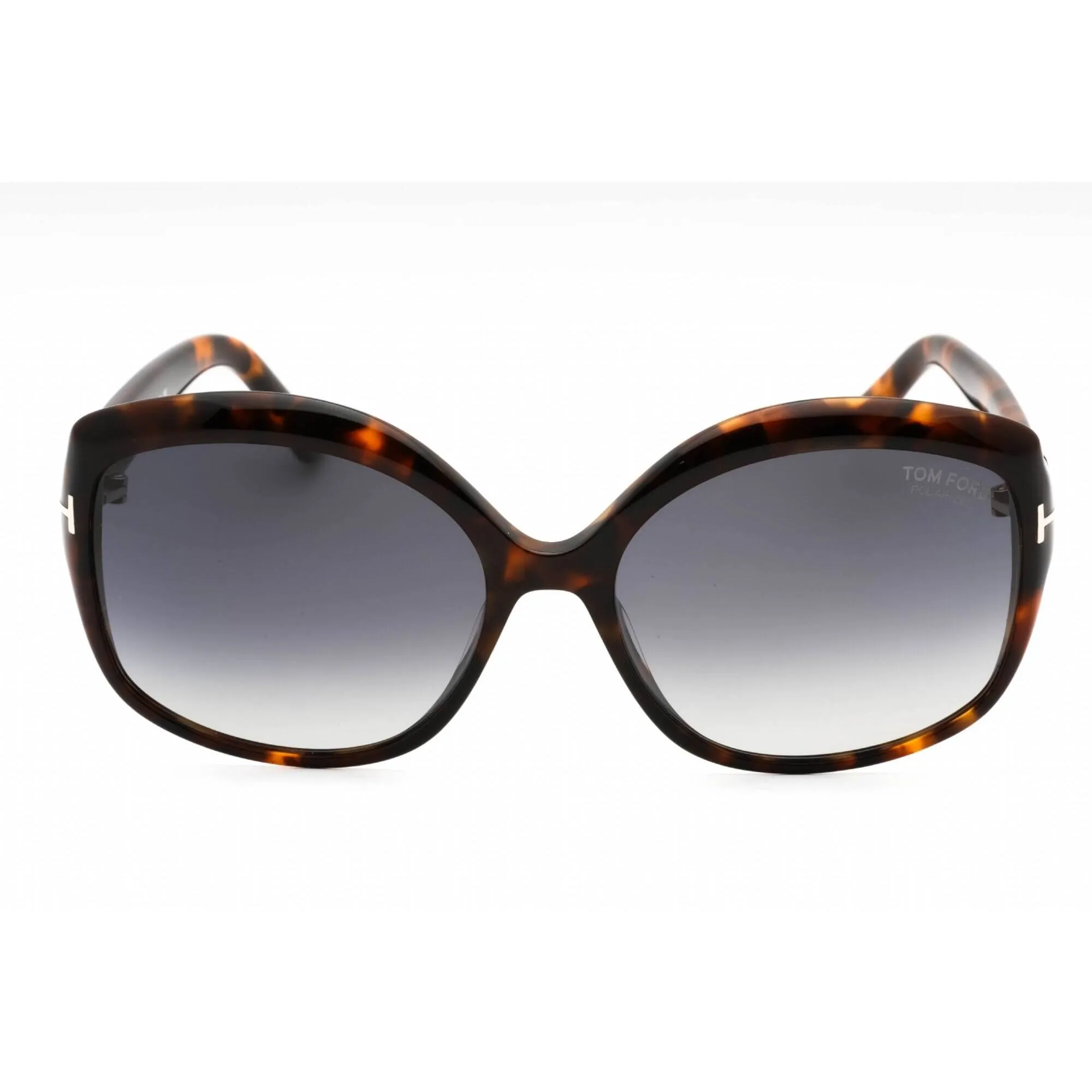 Tom Ford Women's Sunglasses - Shiny Havana Oversized Plastic Frame | FT0919 55D
