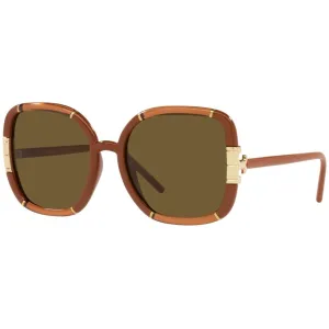Tory Burch Women's Sunglasses - Oversized Frame Solid Brown Lens | 9071U 18983B57