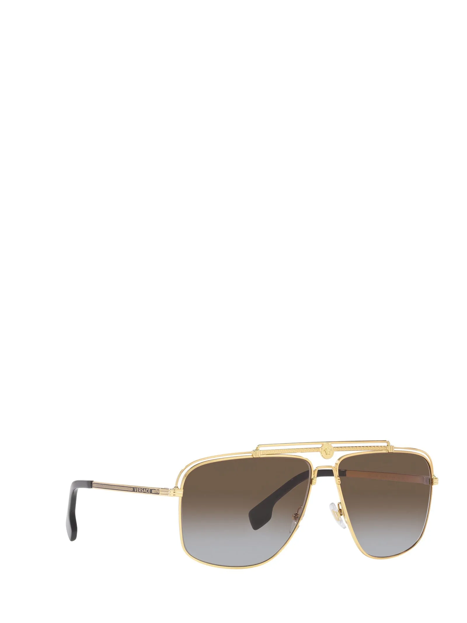 Versace Eyewear Medusa Focus Oversized Frame Sunglasses