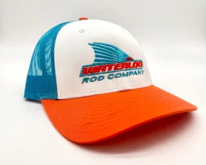 Waterloo Blue/White and Orange Cap - Tails Up