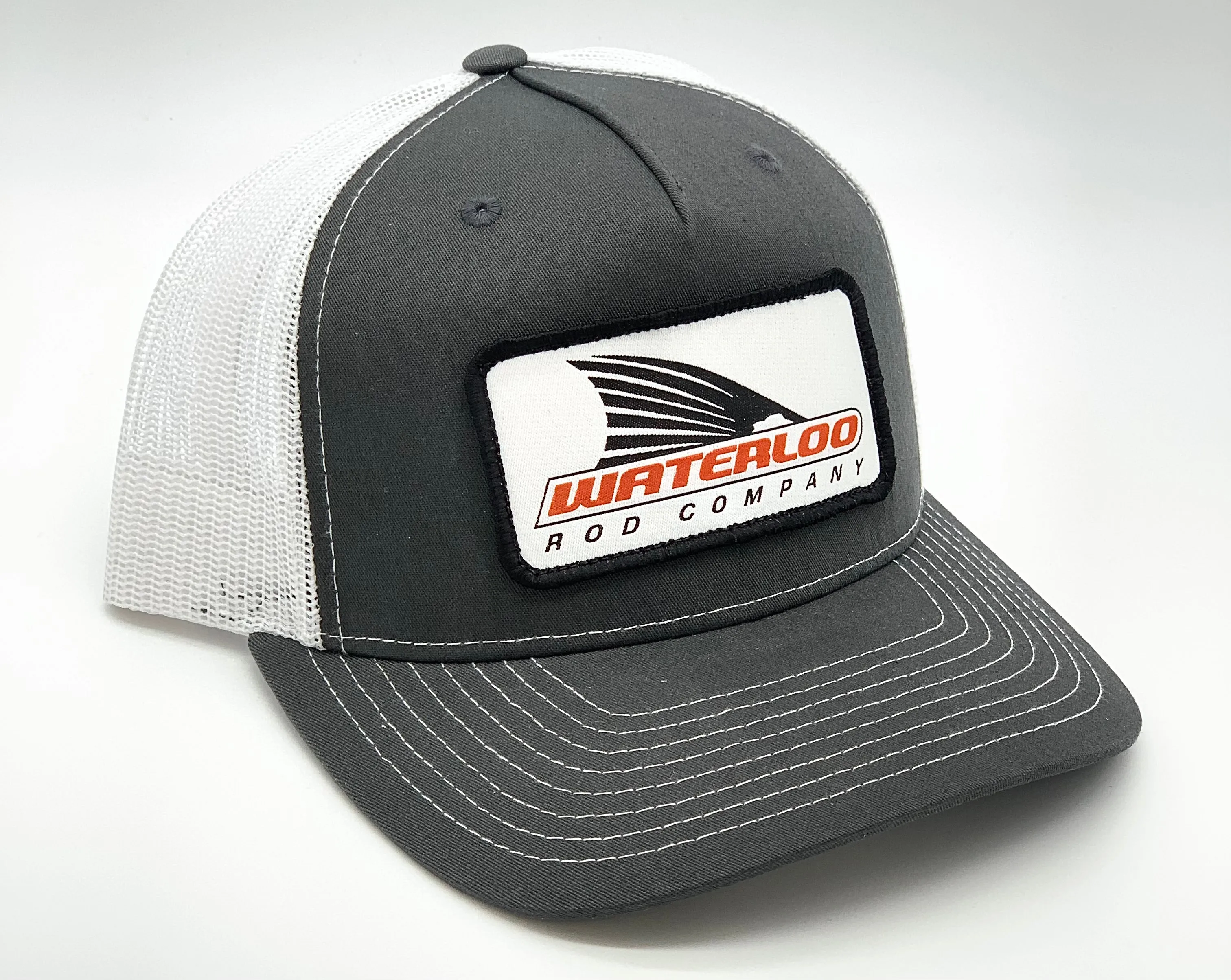 Waterloo Charcoal and White Cap - Tails Up Patch